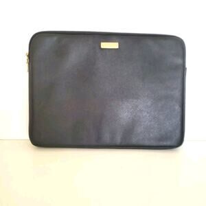 Kate Spade Black Solid Universal Laptop Slim Sleeve Pouch Zip 13" Inch Padded